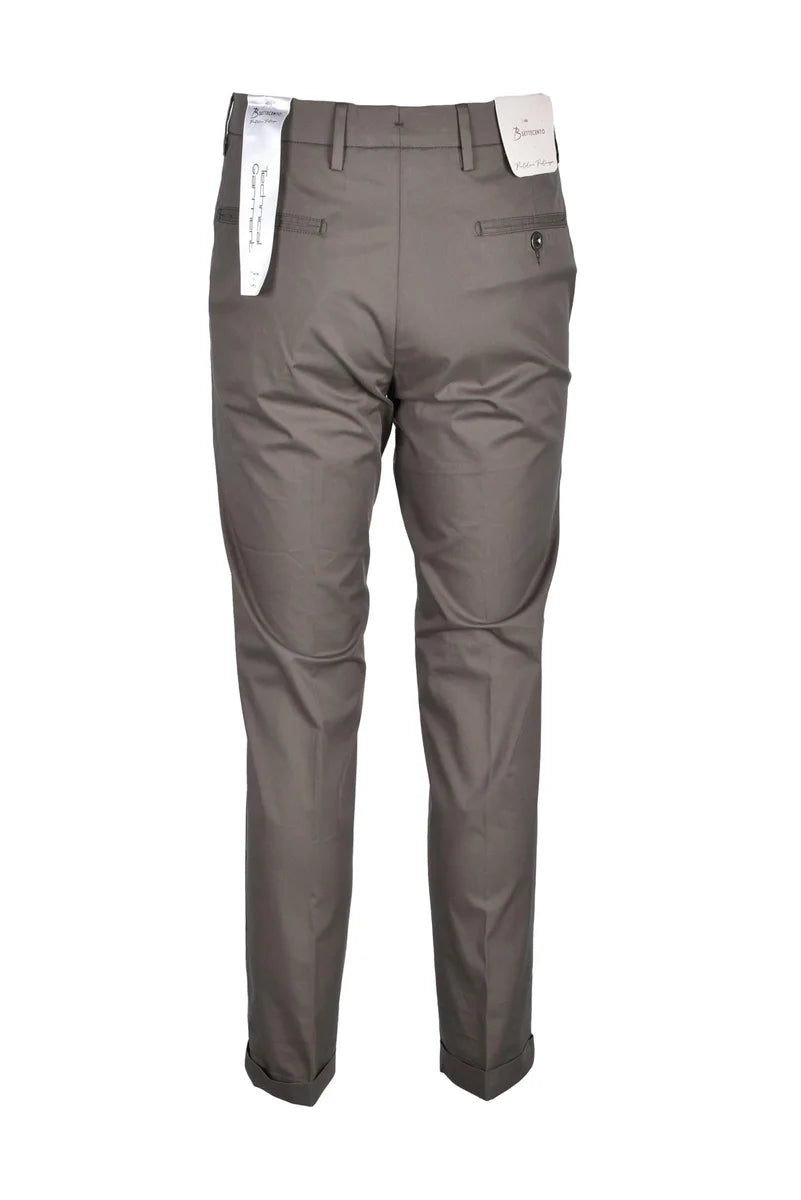 Bsettecento Pantalone Cotone Poliammide Verde