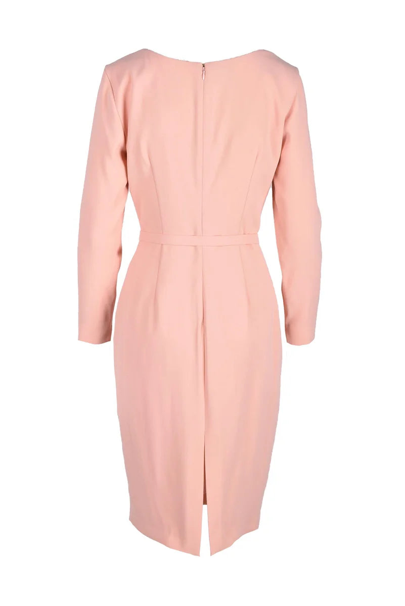 Pinko Abito Longuette Rosa Poliestere Elastan