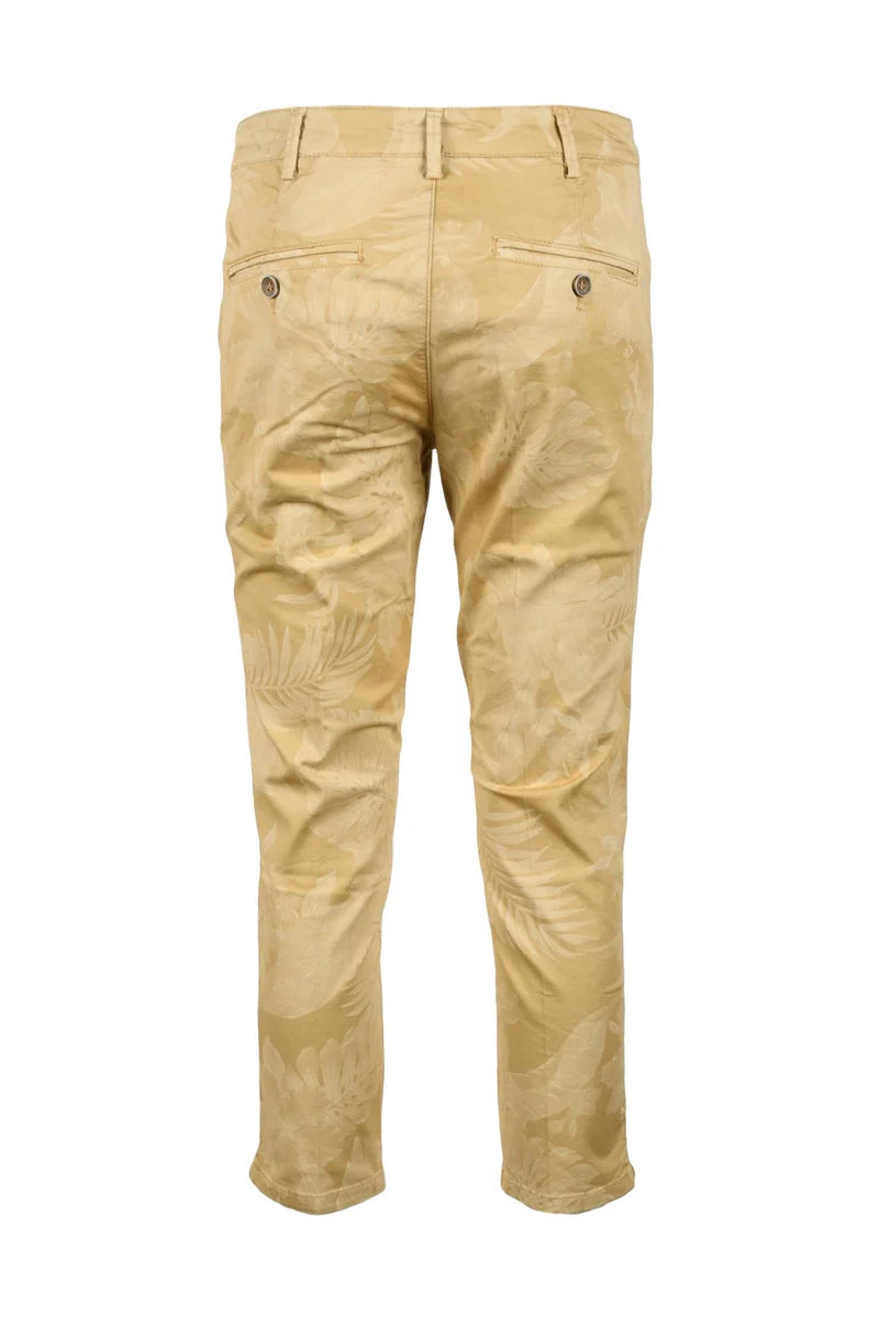 40 Weft Pantalone Cotone Stretch - Beige