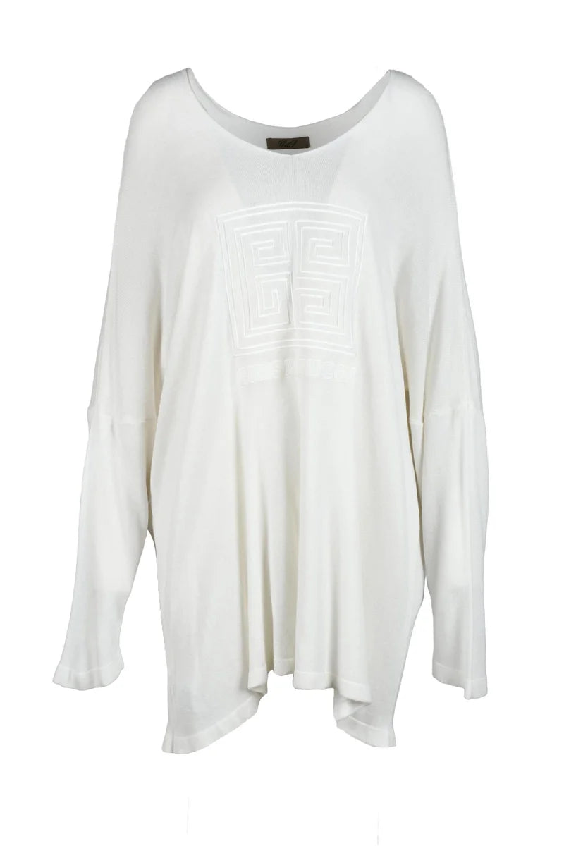 Gil Santucci Maglia Misto Viscosa - Bianco