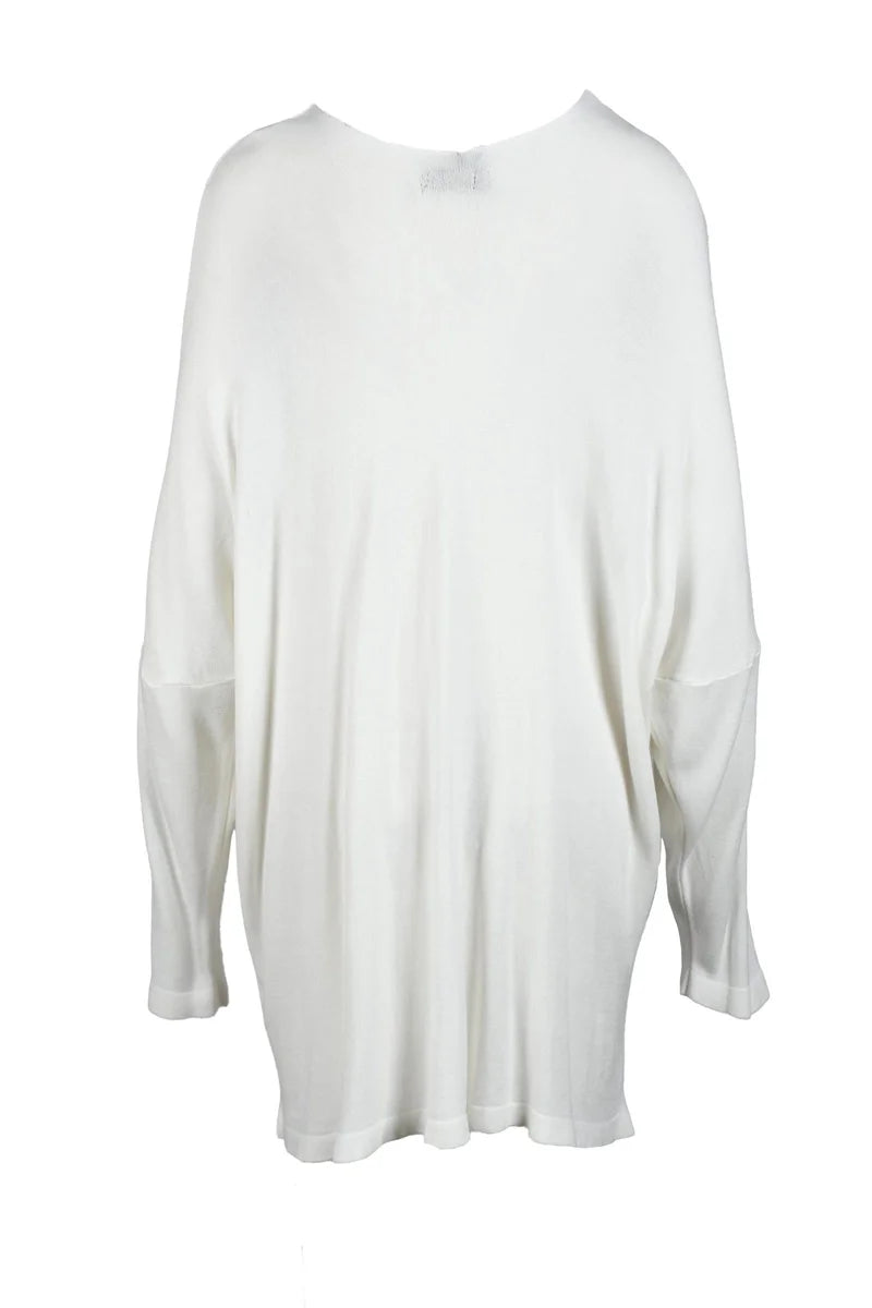 Gil Santucci Maglia Misto Viscosa - Bianco