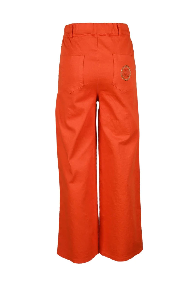 Marci By Gil Santucci Pantaloni Arancioni Stretch