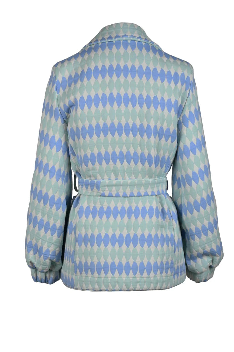 Motel Giacca Donna - Green/Lightblue