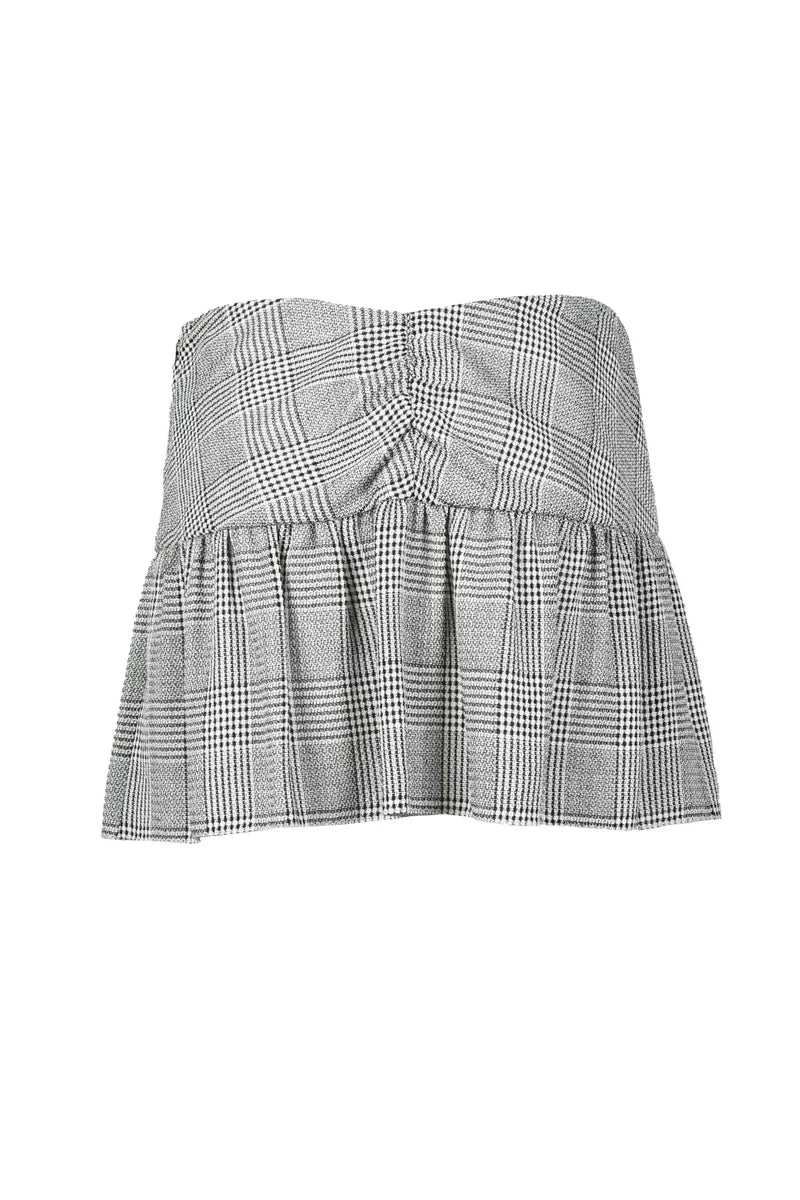 Alessandra Rich Gonna Mini - Nero/Bianco