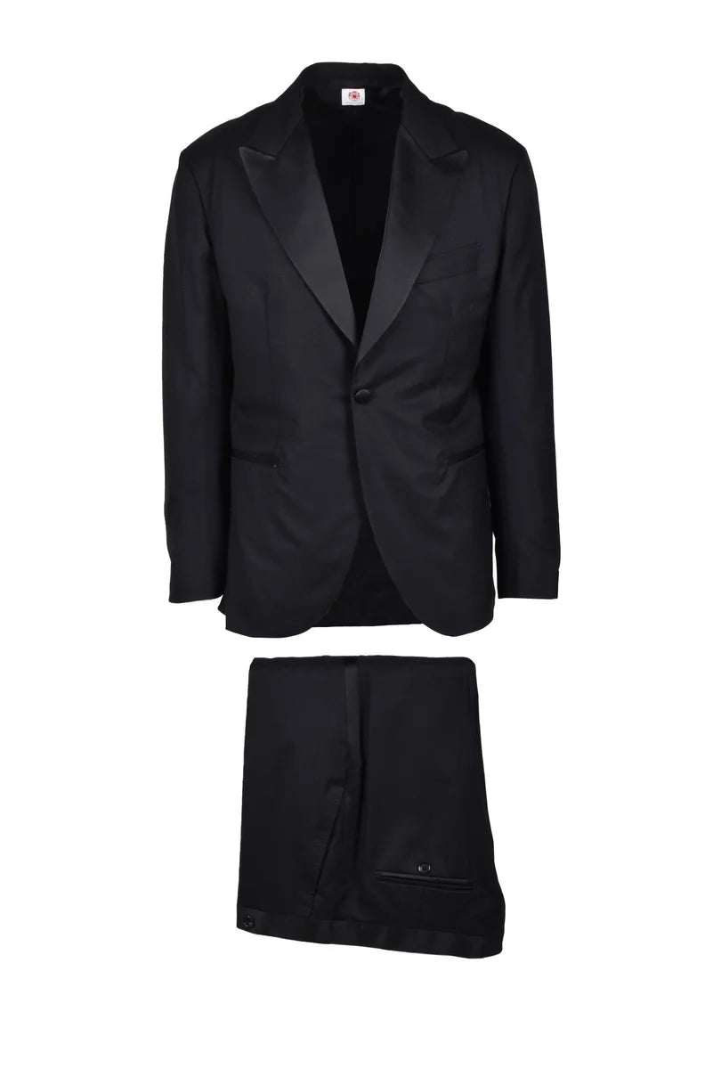 Luigi Borrelli Napoli Abito Lana Vergine - Nero