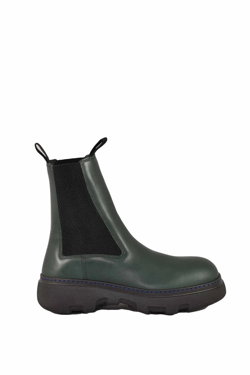 Burberry Stivali Creeper Chelsea - Verde