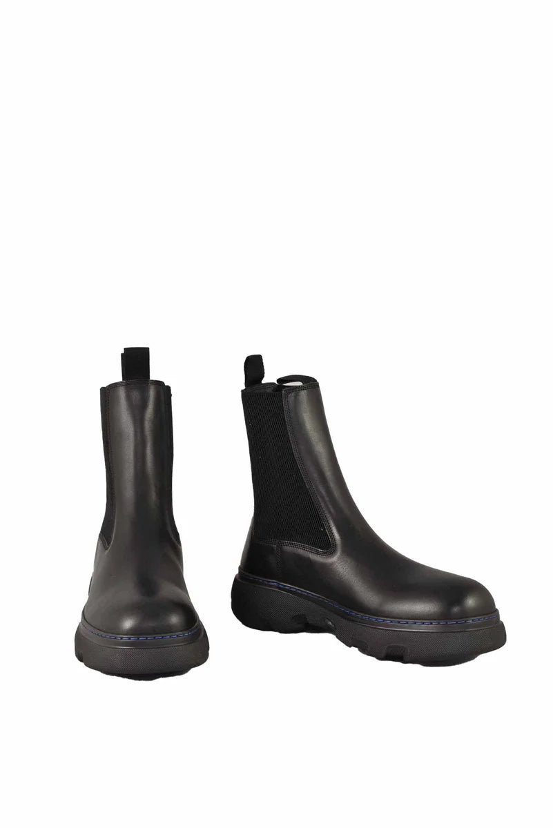 Burberry Stivali Creeper Chelsea - Nero