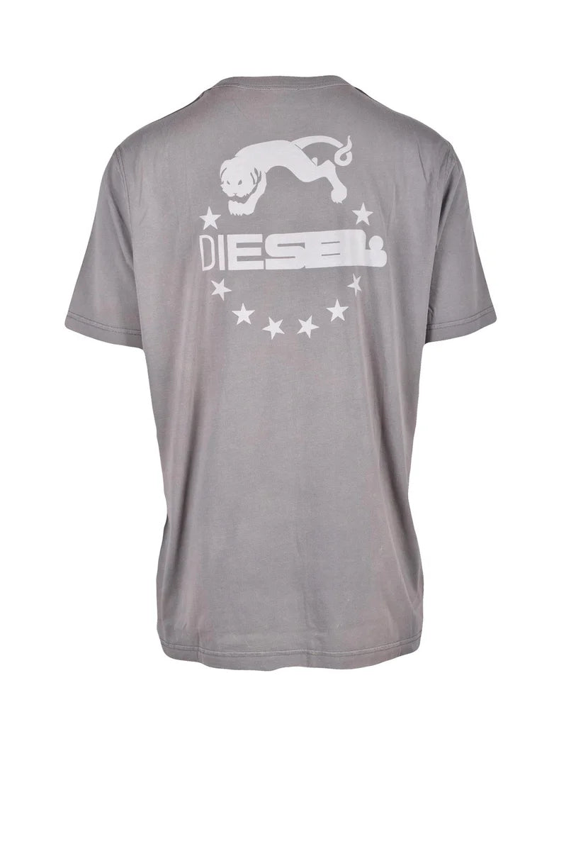 Diesel T-shirt Cotton Polyester - Grey