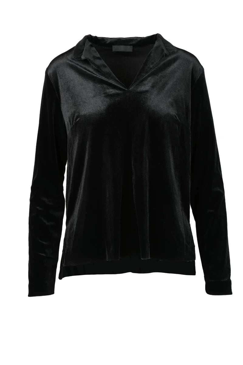 Etichetta Nera* Blusa Poliammide ed Elastan - Nero