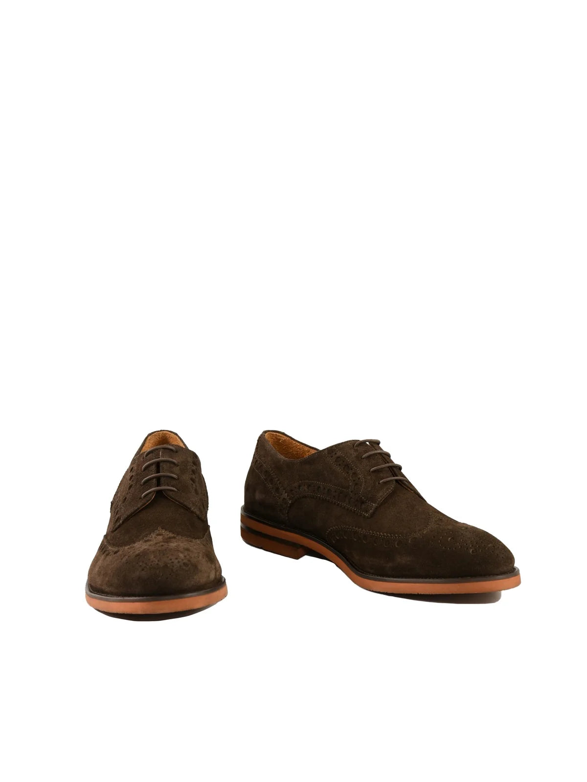 Giancarlo Desenzano Stringata Suede Gomma - Marrone