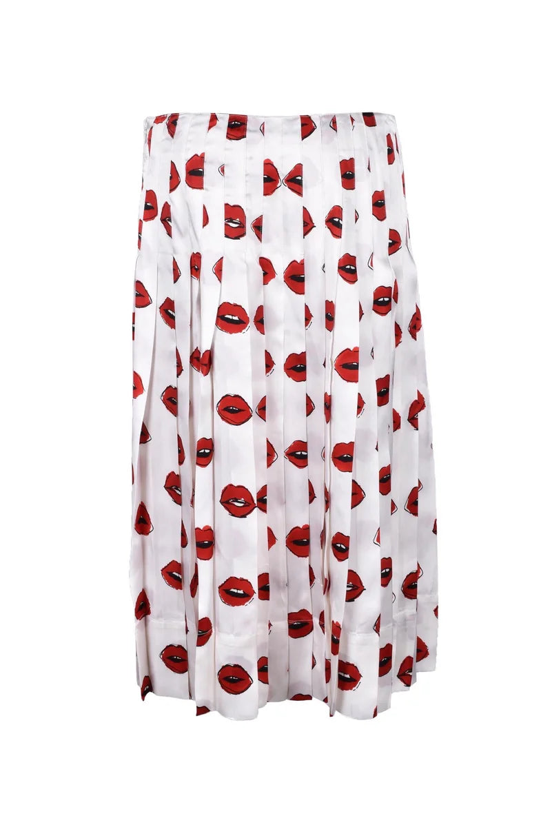 Khaite Skirt - White/Red