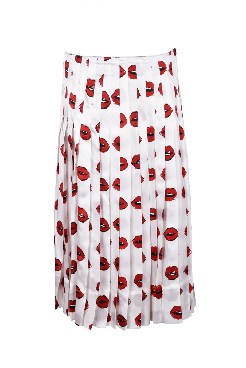 Khaite Skirt - White/Red