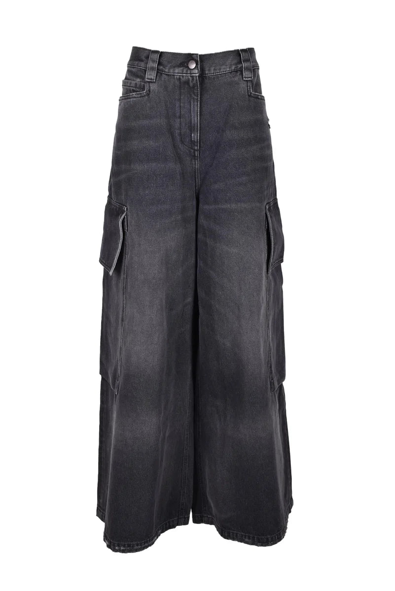 Palm Angels Jeans Cotone - Grigio