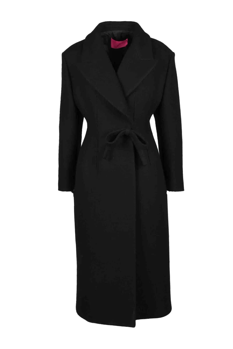 Valentino Cappotto Lana Vergine - Nero