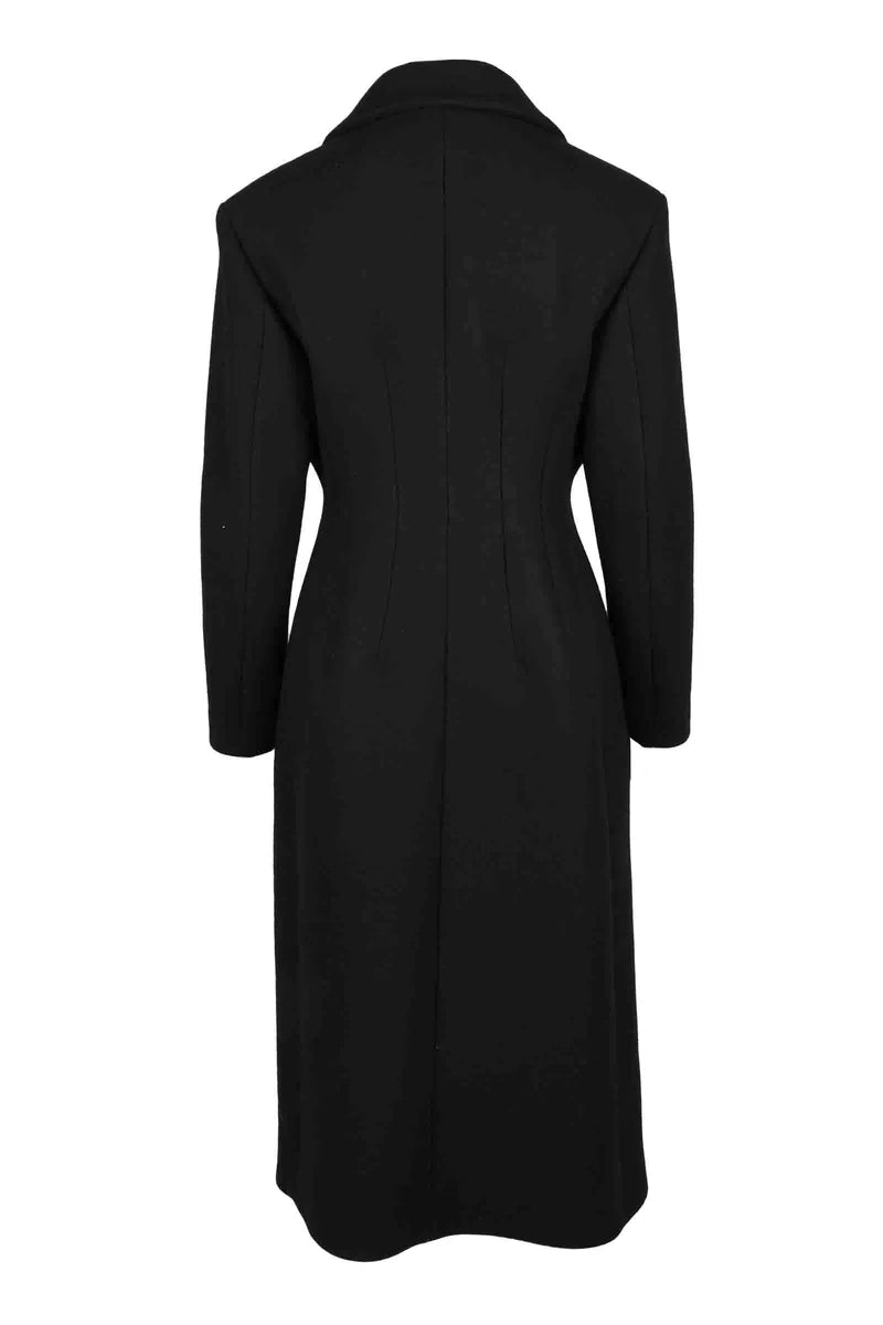 Valentino Cappotto Lana Vergine - Nero