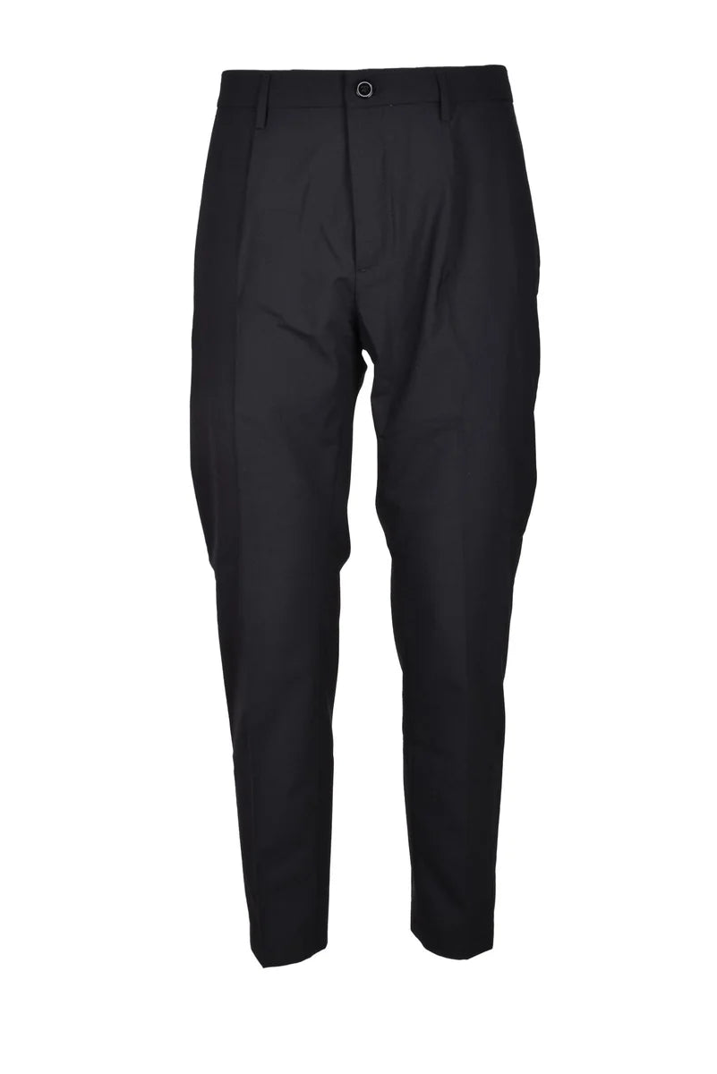 Department 5 Pantaloni Lana Stretch - Nero