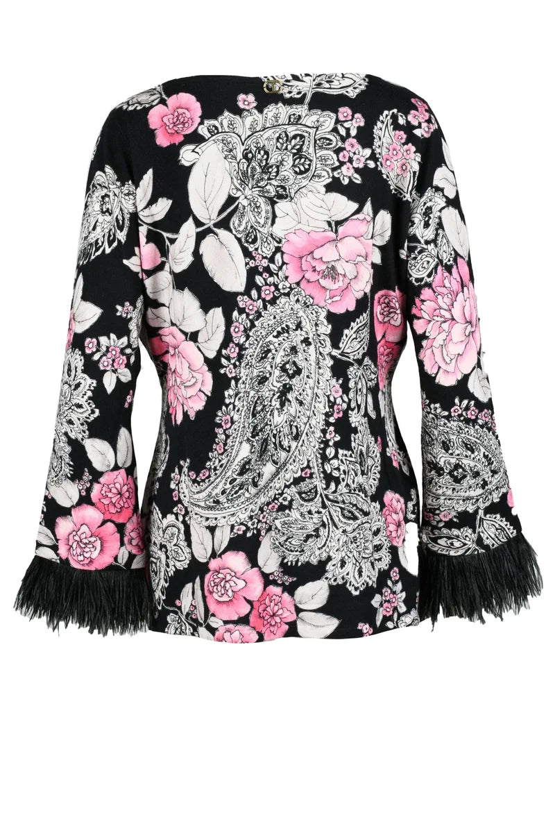 Twinset Maglia Nero/Rosa