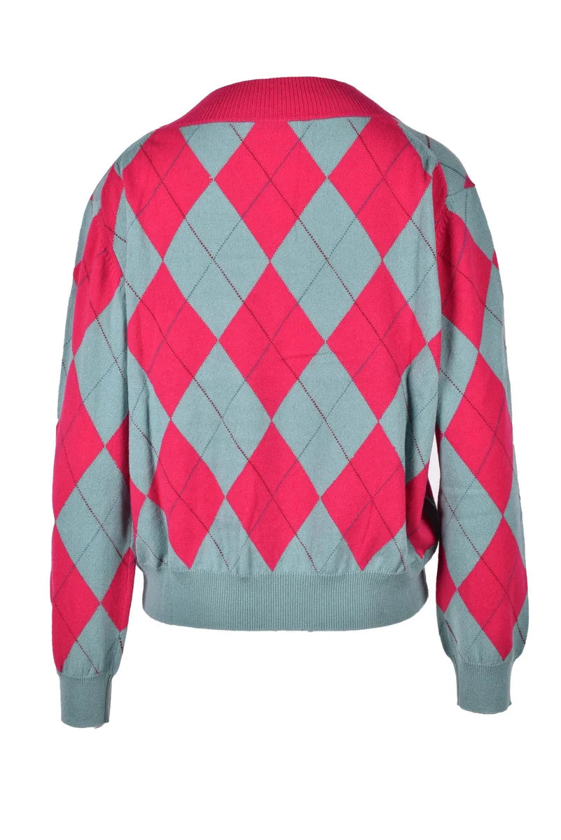 Ballantyne Fuchsia/Green Sweater