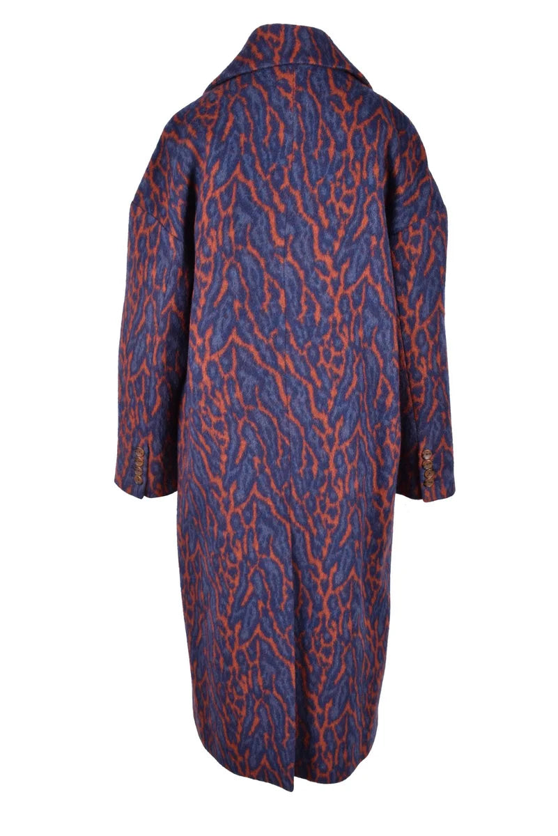 Ulla Johnson Cappotto Doppiopetto Lana Panno - Marrone