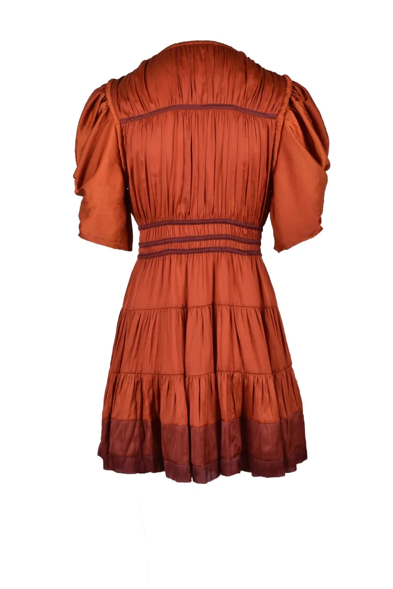 Ulla Johnson Abito Donna Poliestere Marrone
