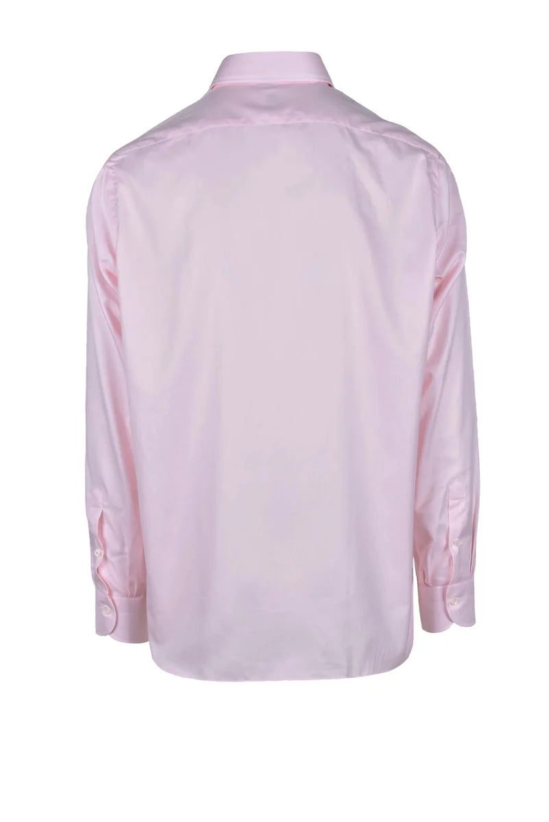 Luigi Borrelli Napoli Camicia Cotone - Rosa