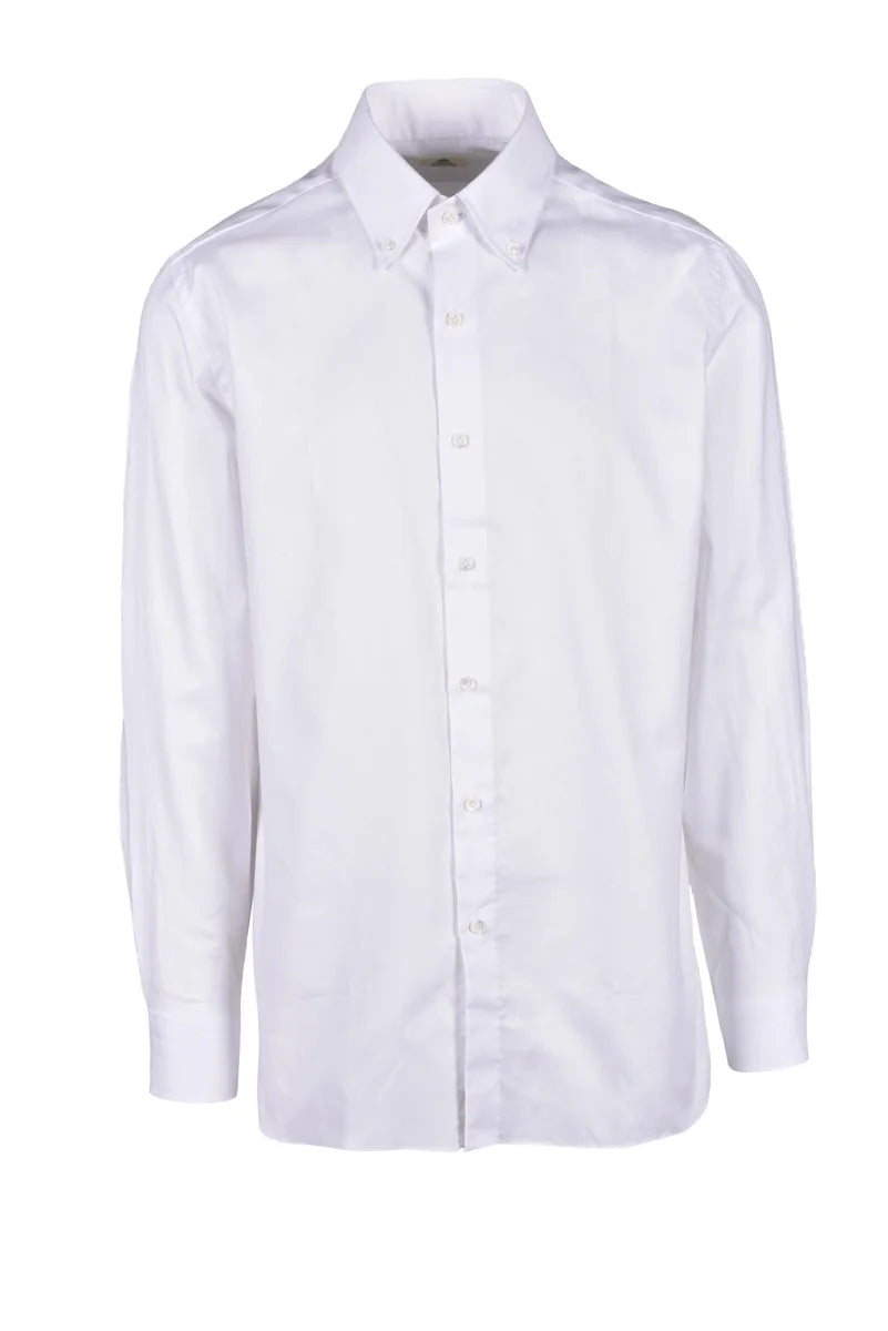Luigi Borrelli Napoli Camicia Cotone - Bianco