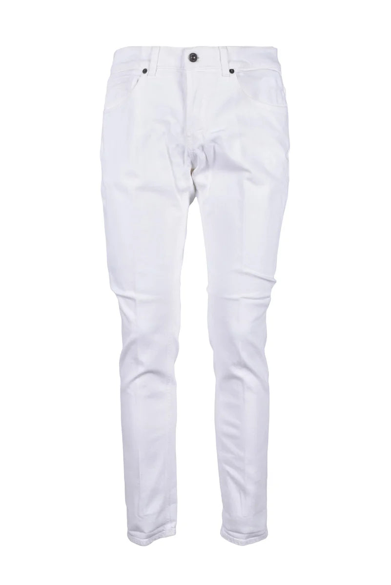 Dondup Jeans George Cotone Stretch - Bianco