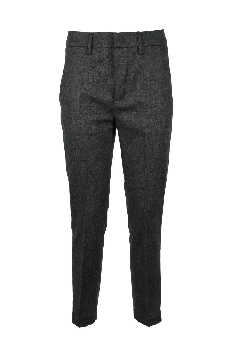 Dondup Pantaloni Lana Stretch - Grigio