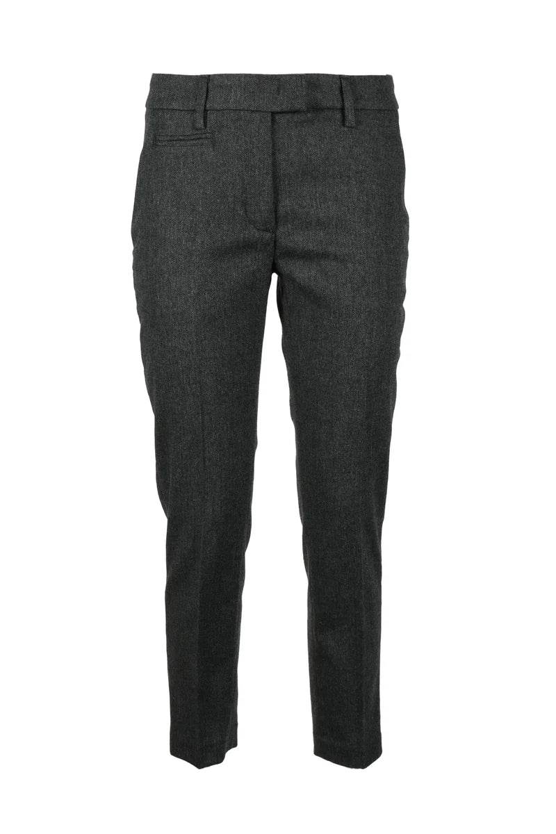 Dondup Pantaloni Lana Stretch - Grigio