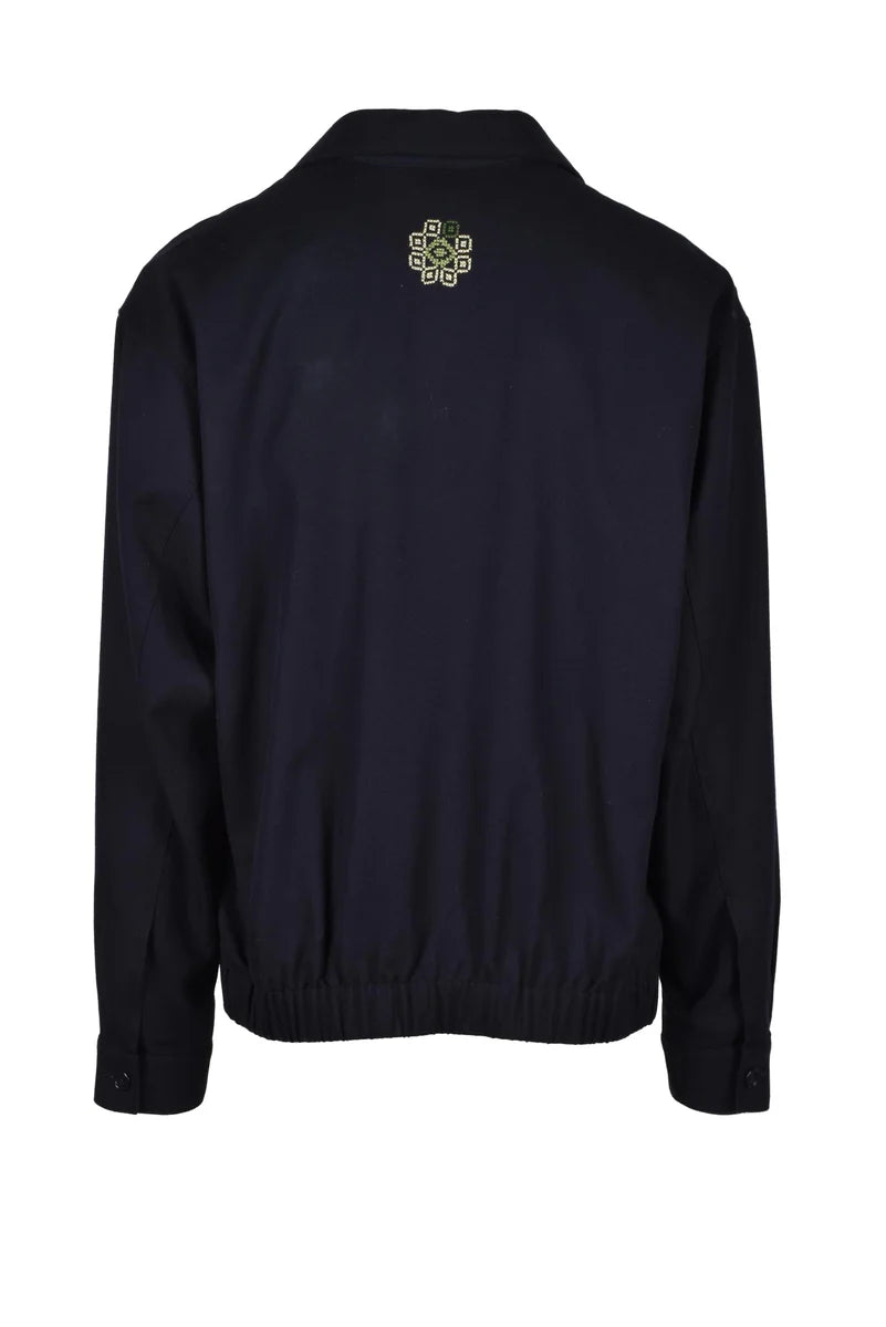 Adish Wool Cotton Coat - Multicolor
