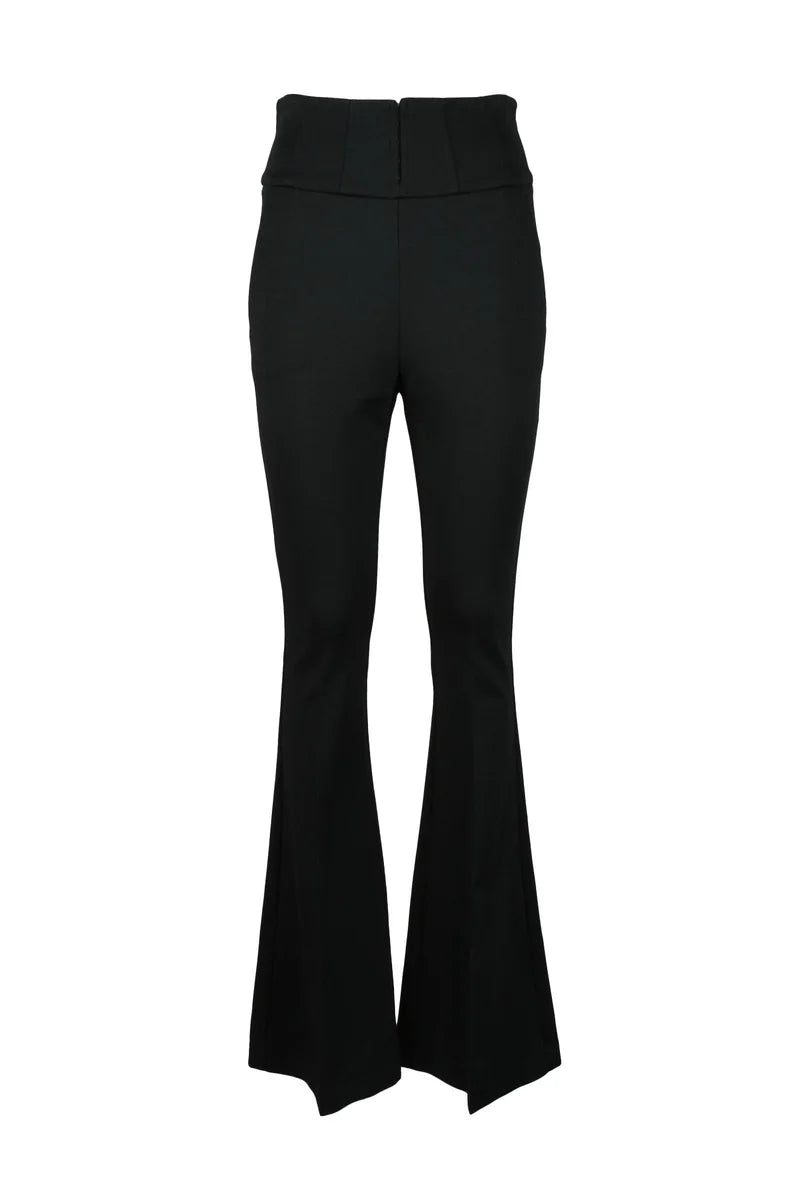 Simona Corsellini Pantalone Nero Elastan