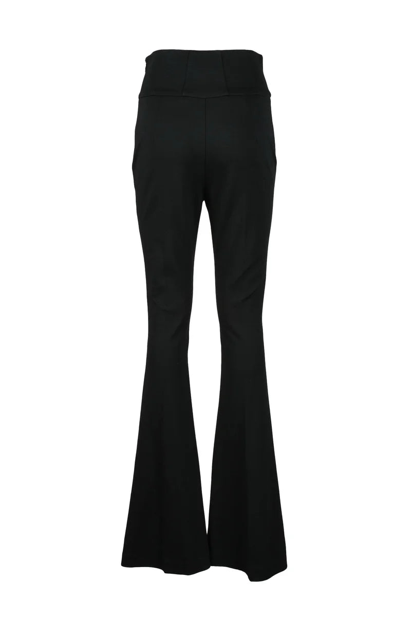 Simona Corsellini Pantalone Nero Elastan