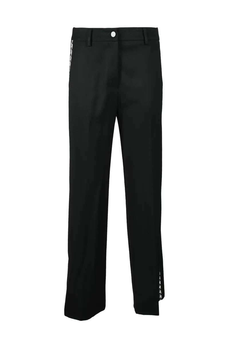 Spell By Access Fashion Pantalone Poliestere Rayon Spandex - Nero