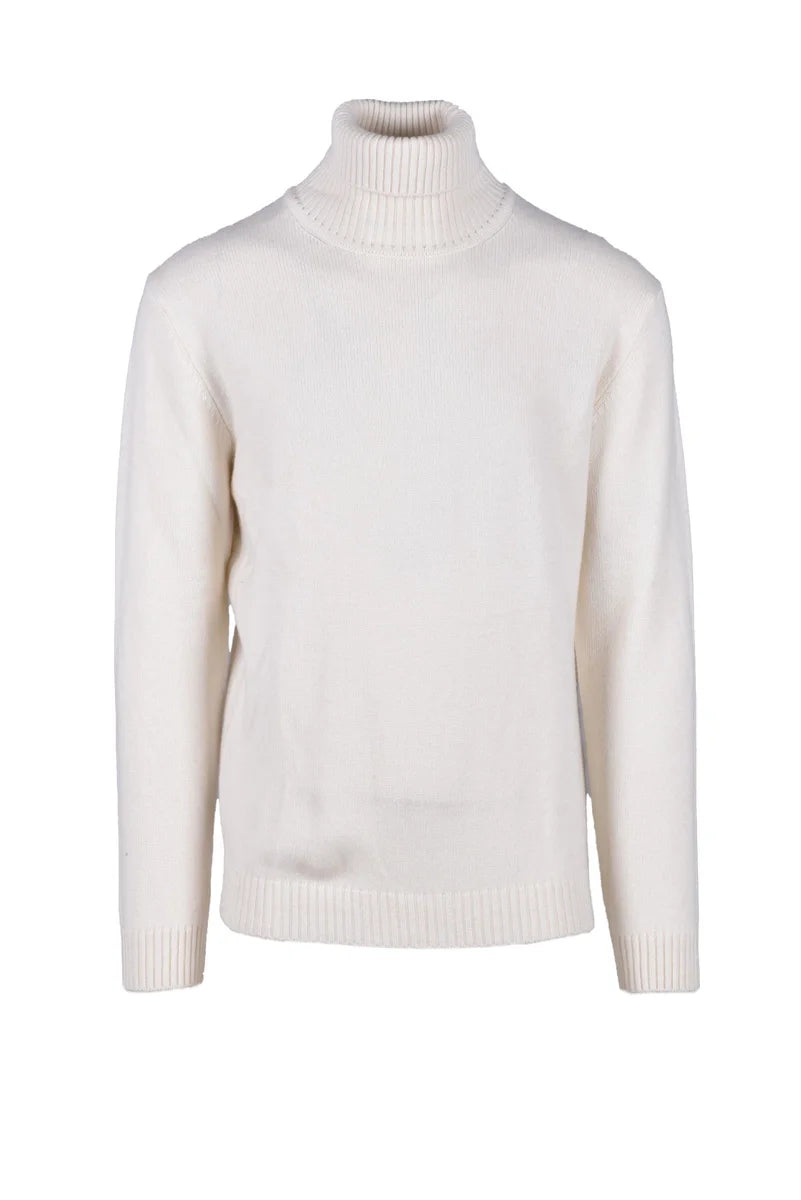 Cenere Maglia Cashmere Bianco