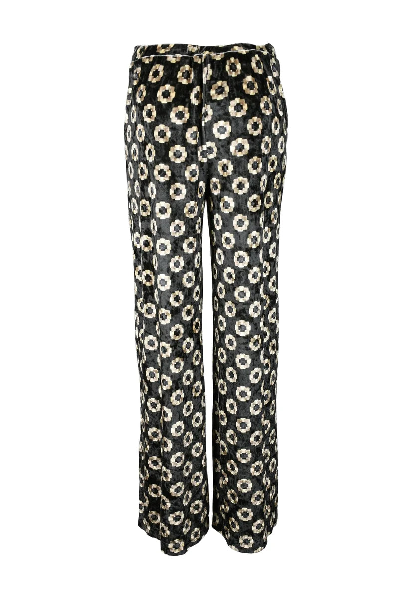 1-one Pantalone Stretch - Beige/Verde