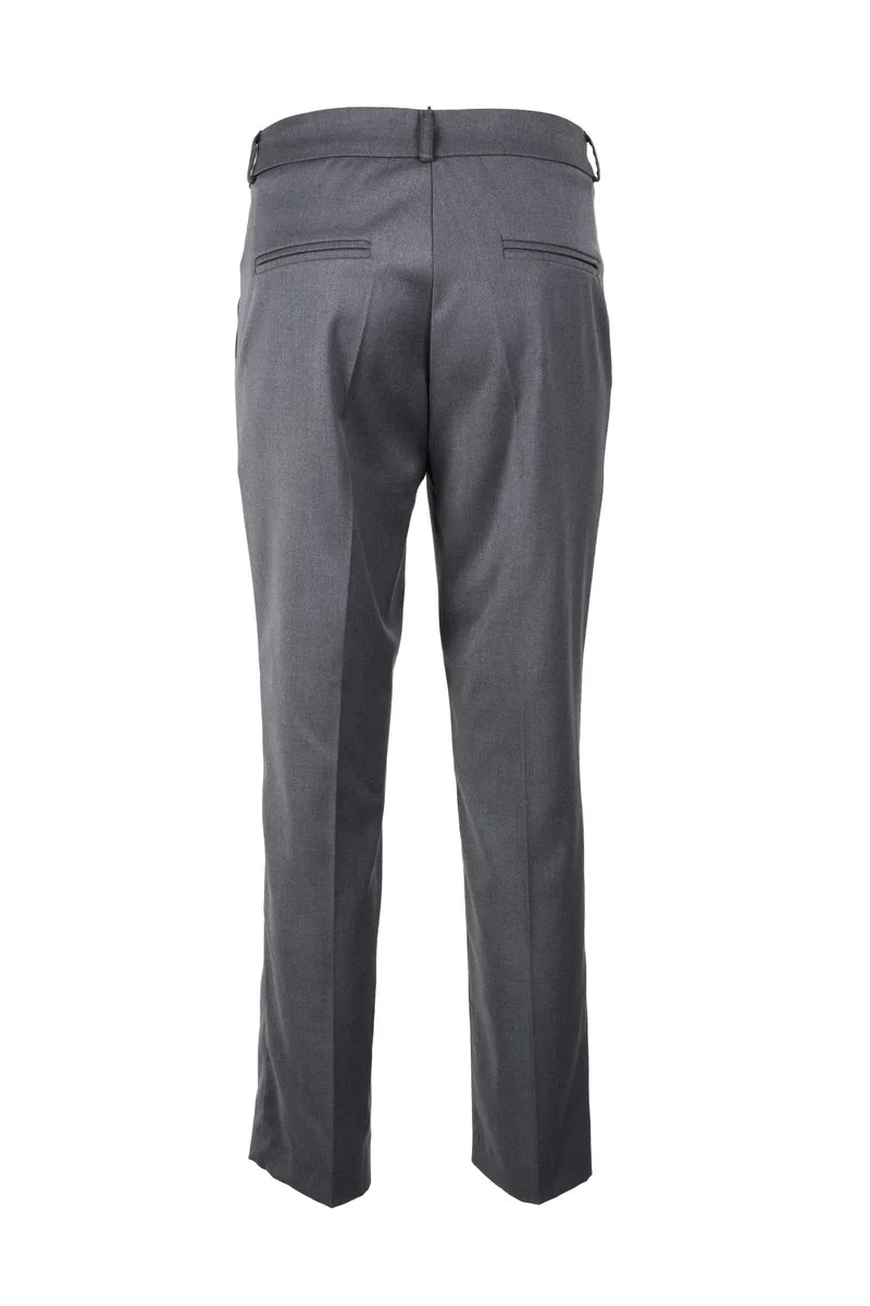 Etichetta Nera* Pantalone Poliestere Viscosa Stretch - Grigio