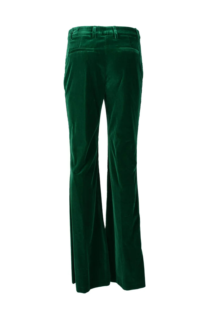 Etro Pantalone Cotone Stretch - Verde
