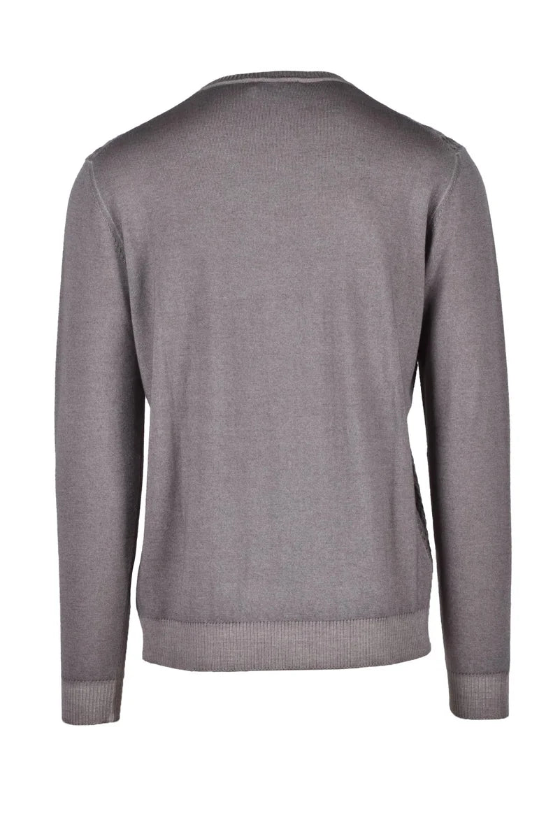 Fama Maglia Lana Merino - Grigio