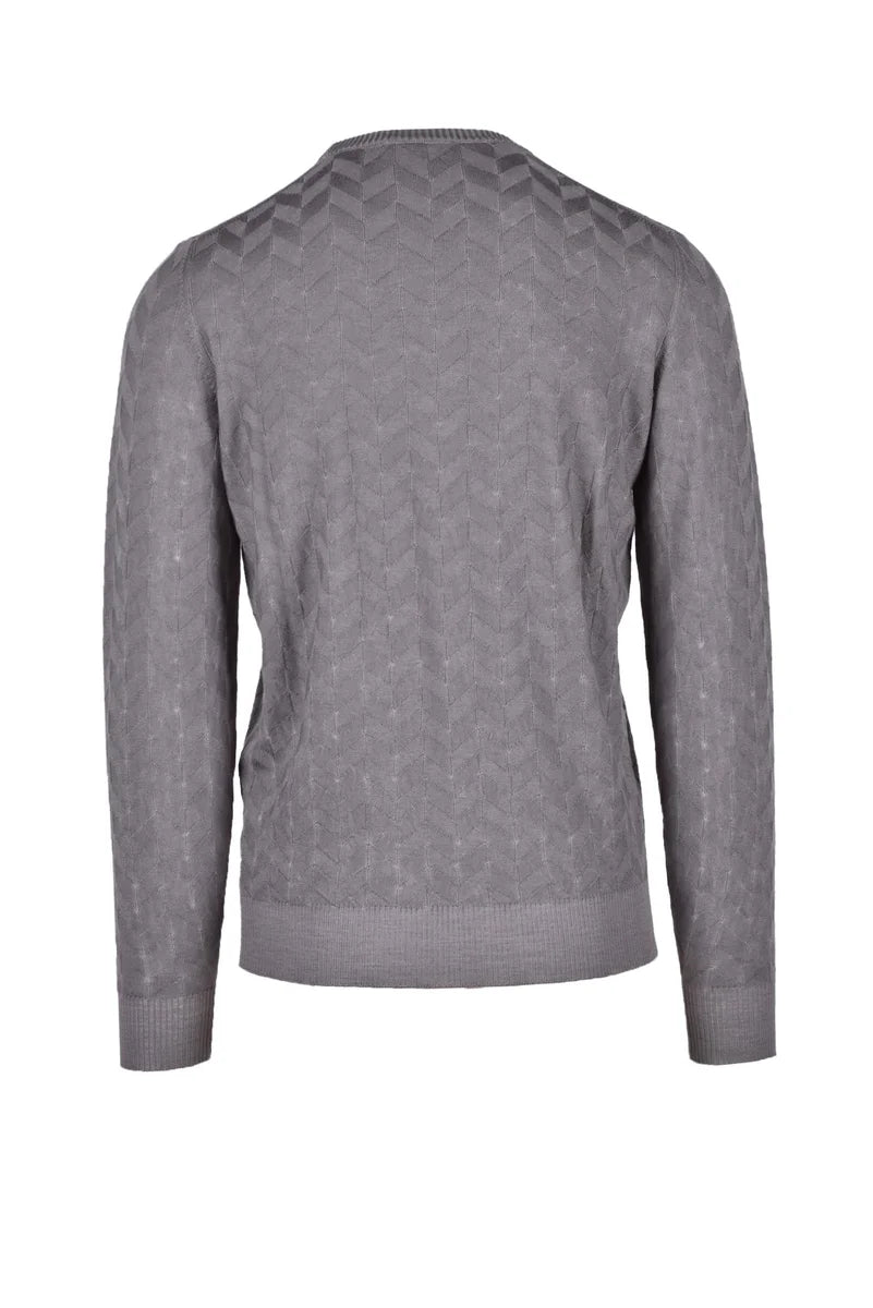 Fama Maglia Lana Merino - Grigio