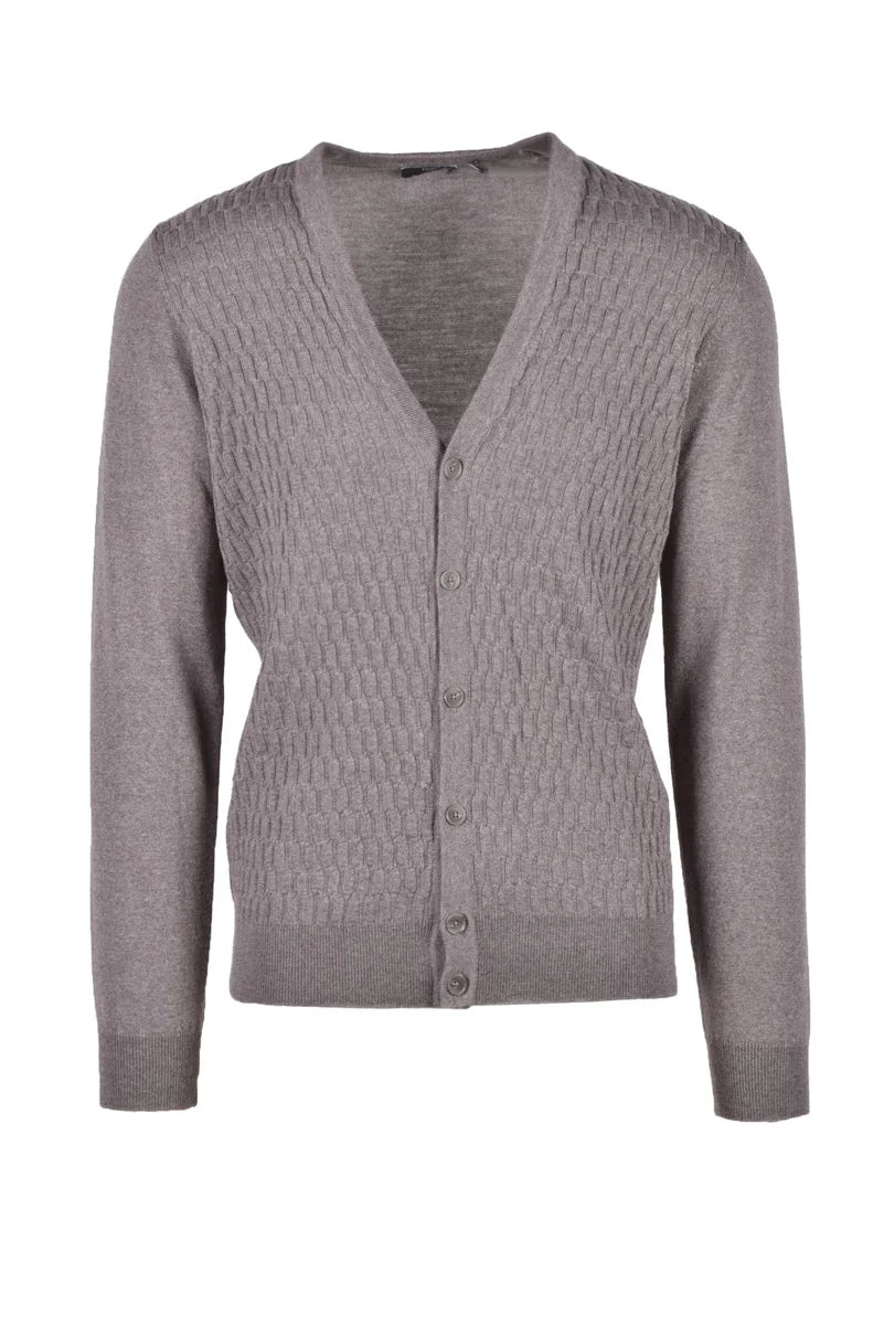 Fama Cardigan Lana Merino - Beige