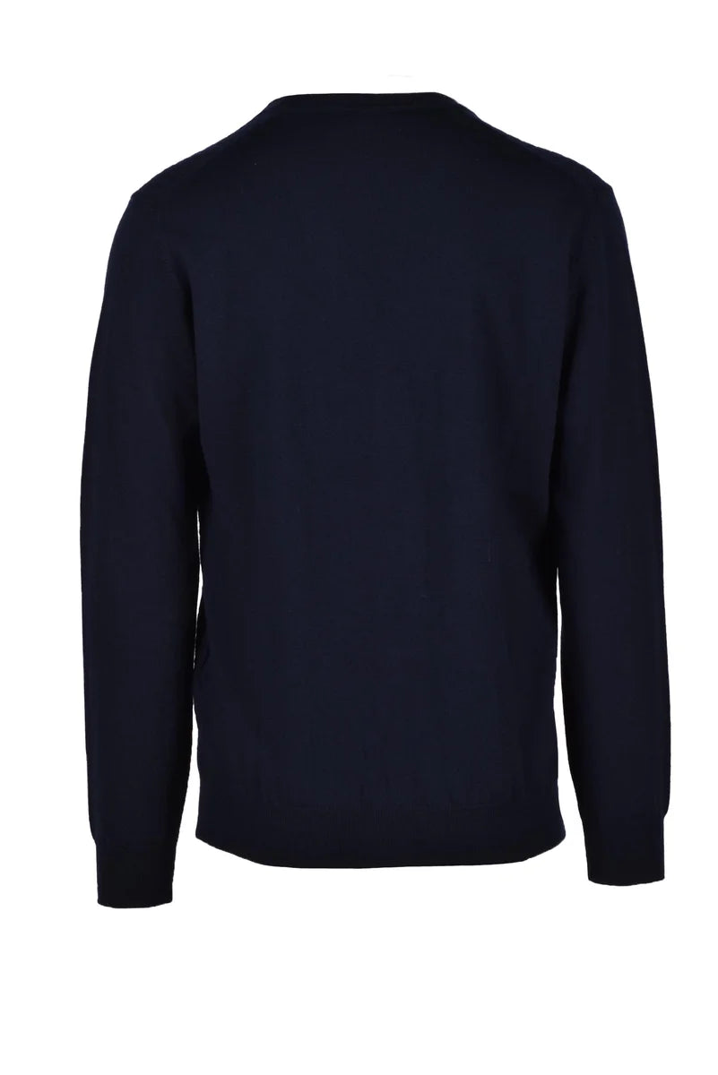 Fama Cardigan Lana Merino - Blu