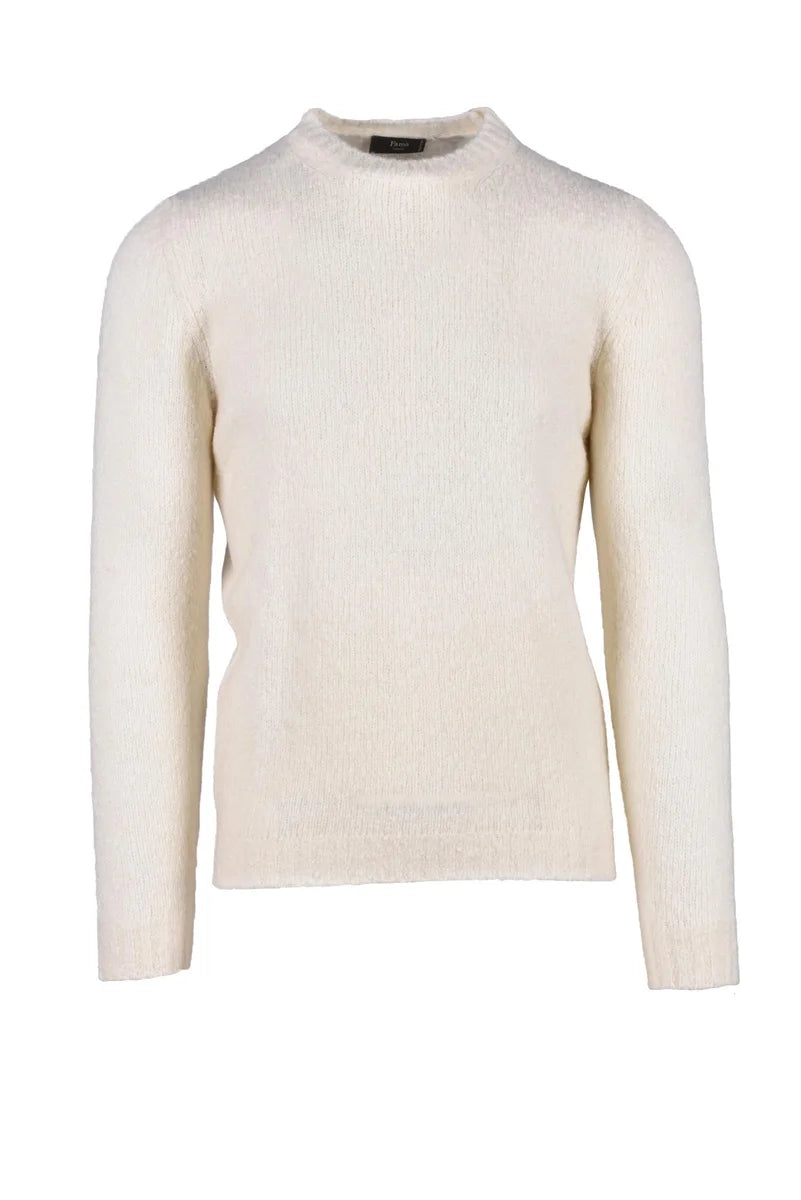 Fama Maglia Lana, Cashmere e Nylon - Bianco