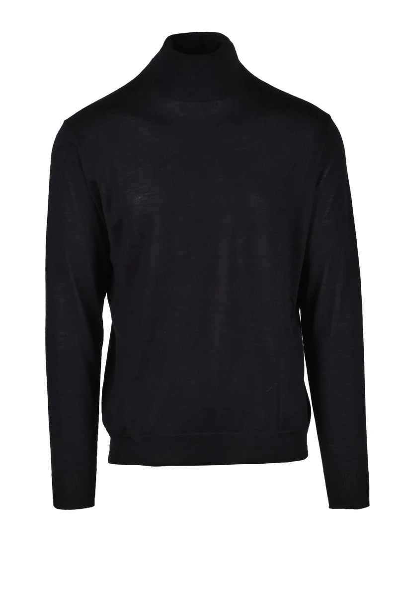 Fama Maglia Lana e Seta - Nero