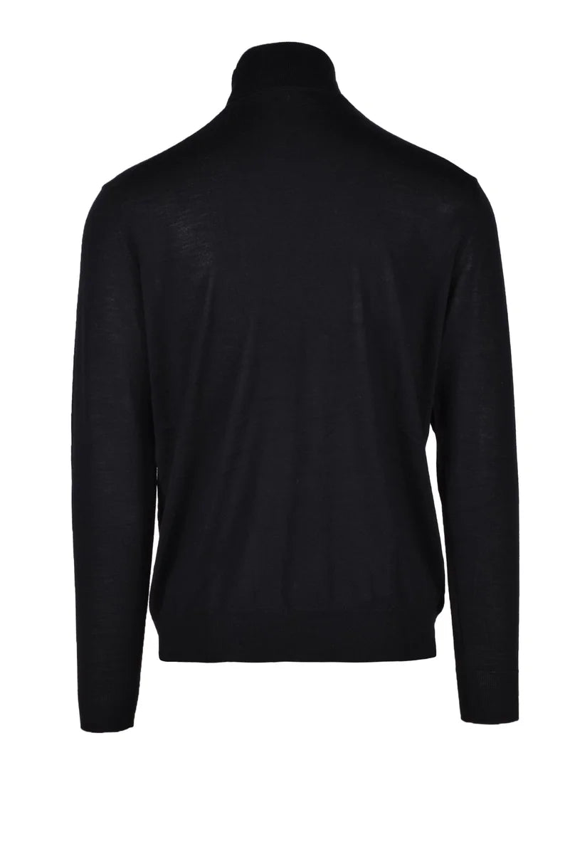 Fama Maglia Lana e Seta - Nero