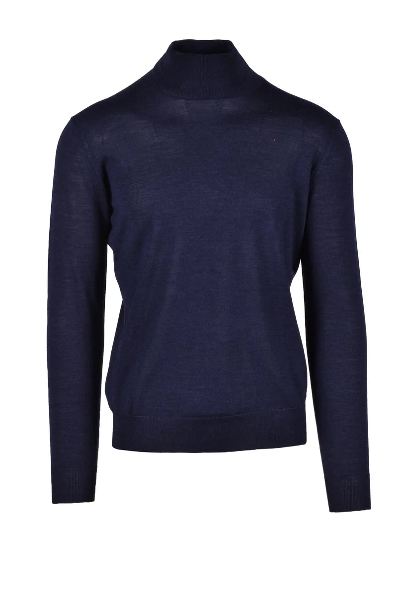 Fama Maglia Lana e Seta - Blu