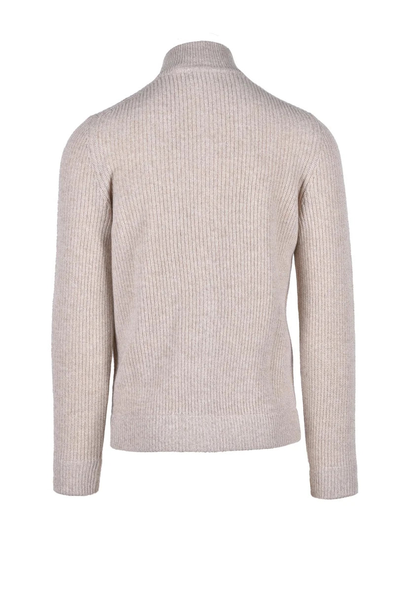 Fama Cardigan Lana Merino e Cashmere - Beige