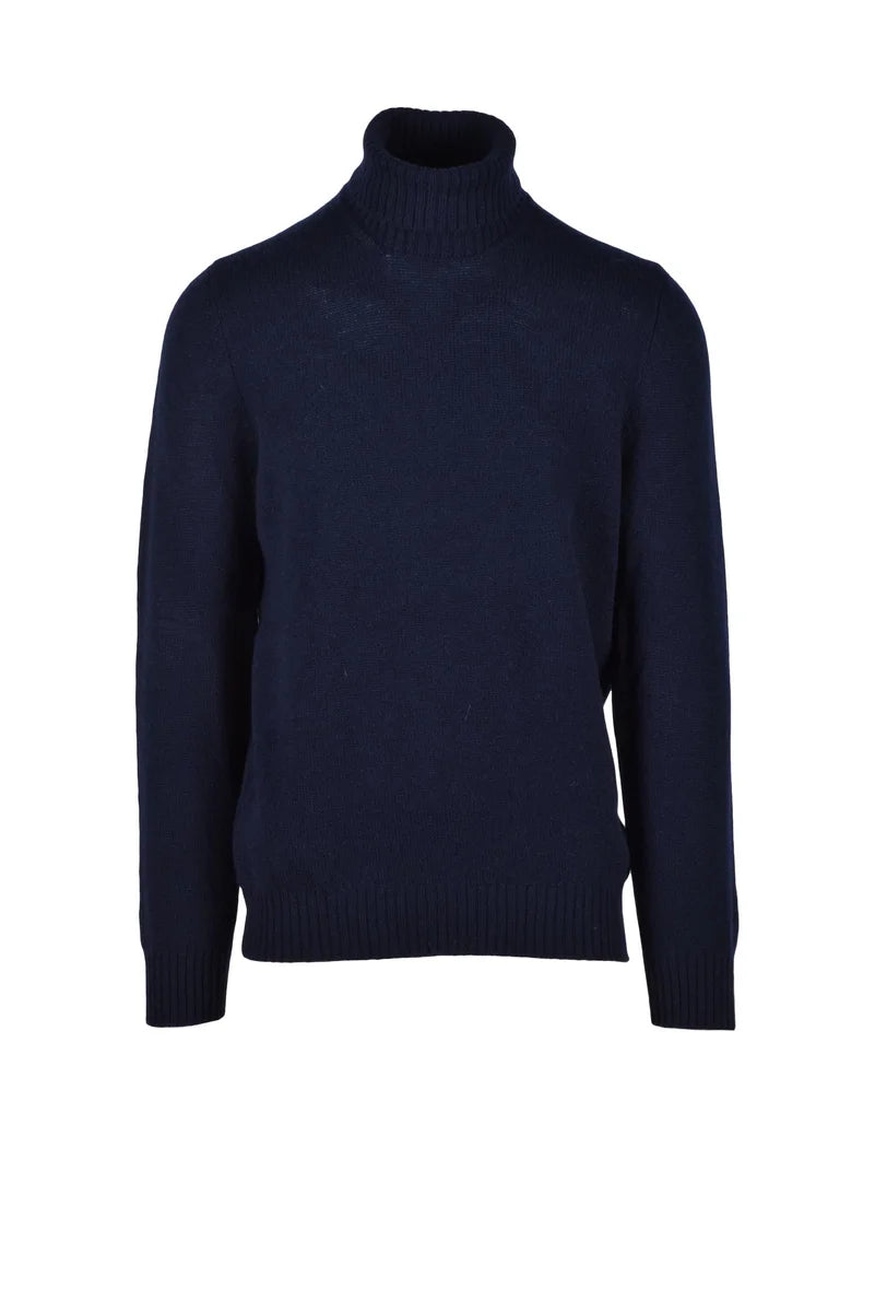 Vengera Maglia Lana Vergine Blu