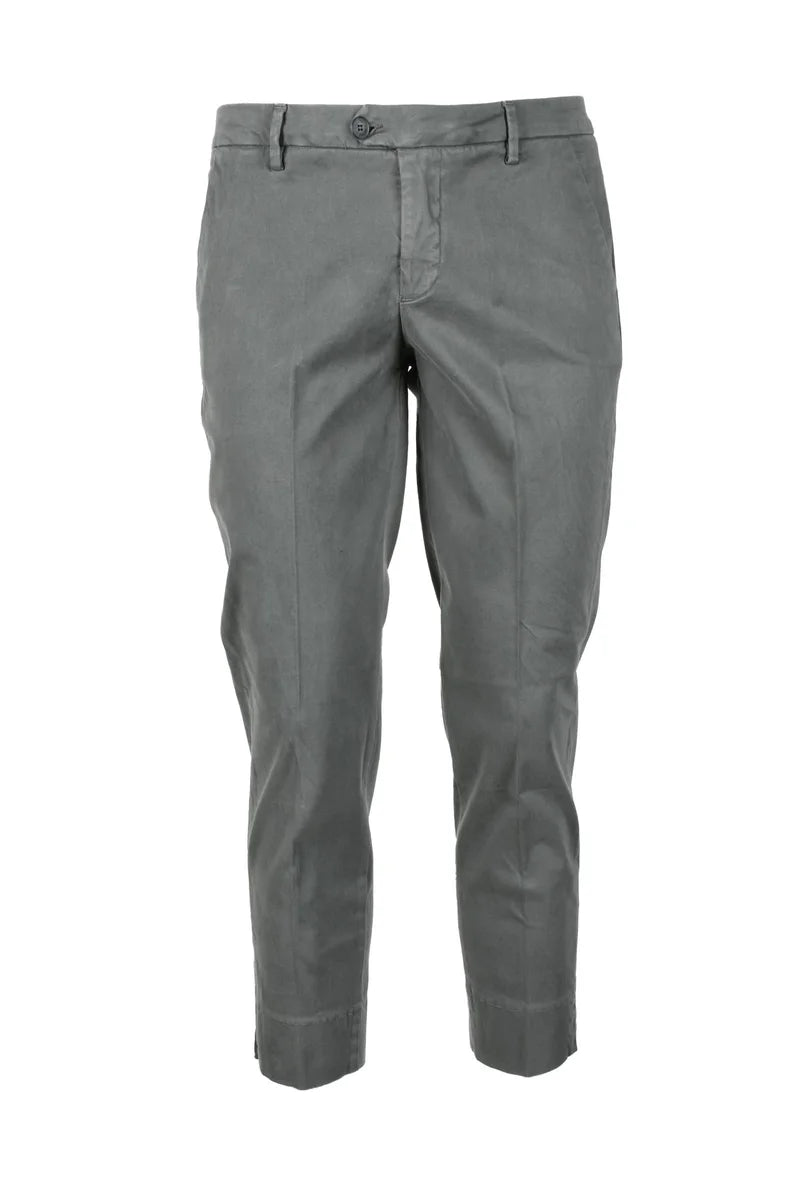 Bonheur Pantalone Cotone Stretch - Grigio