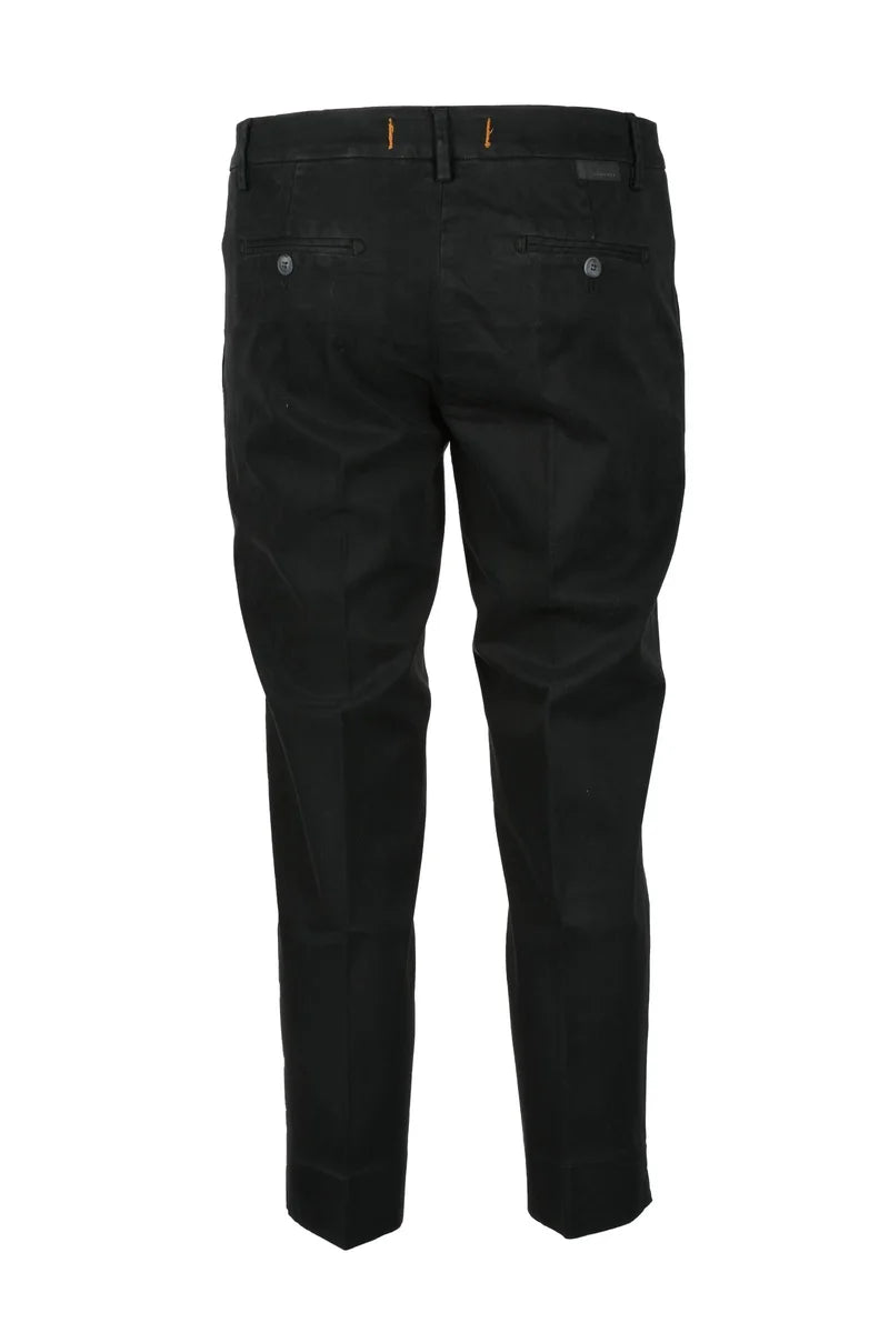 Bonheur Stretch Cotton Trousers - Black