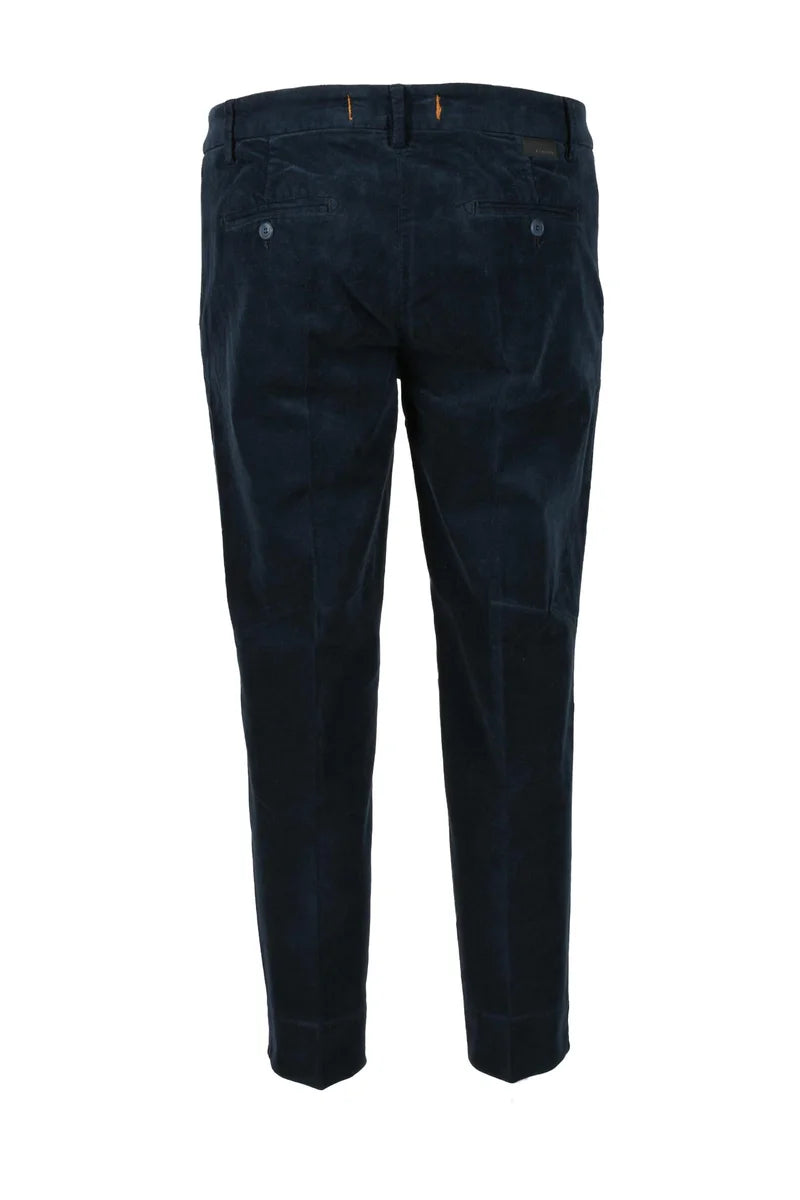 Bonheur Pantalone Cotone Stretch - Blu